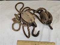 Primitive Block & Tackle with Rope