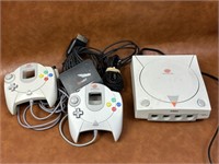 Sega Dreamcast with Two Controllers and