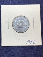 1952 Canadian coin $.05