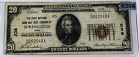 1929 US $20 Brown Seal Bill ABOUT UNC