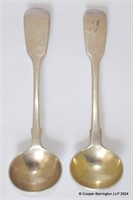 Willian lV &Queen Victoria Silver Condiment Spoons