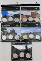 (5) 2019-P,D,S ATB U.S. MINT 3-COIN SETS