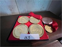 50TH YEAR OF UNITED AIRLINES MEDALLIONS