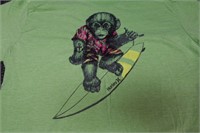 Hurley Surfing Monkey Graphic T-shirt Youth Size L