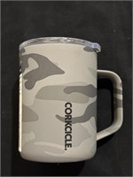 Corkcicle White Camouflage 16 OZ Mug