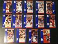 Lot of 14 Cards from 1991 Fleer Basketball Card Se
