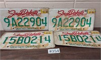 South Dakota license plates