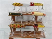 (6) HEDDON COLLECTIBLE LURES: