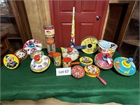1950's Noise Makers Metal Toys