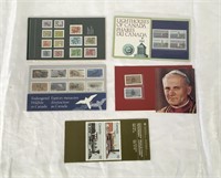 Canadian Stamp Sets Lot Of Five