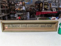 Comfort & Rest Wooden Sign