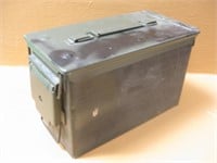 Green Metal Ammo Can Marked M2A1 SCF