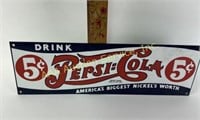 18x6 two dot Pepsi: Cola sign