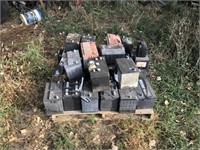 Pallet of Used Batteries
