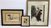 3 vintage prints from early 1900s, Betty’s Pease