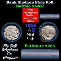 Buffalo Nickel Shotgun Roll in Old Bank Style 'Bel