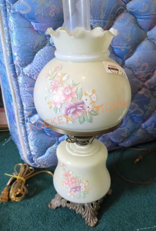 Vintage hurricane lamp