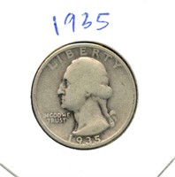 1935 Washington Silver Quarter