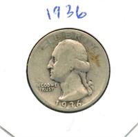 1936 Washington Silver Quarter