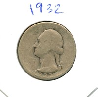 1932 Washington Silver Quarter