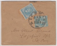 CSA Stamp Cover #7 (2 singles) tied by Richmond VA