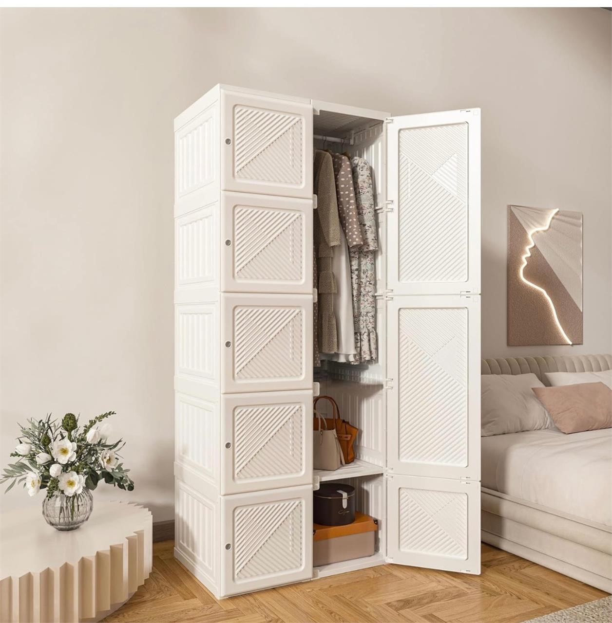 Antbox Portable Wardrobe Closet, Read Details