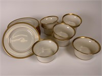 Lenox Gold Rimmed Demitasse cups & plates
