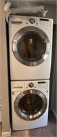 LG stackable front loader washer and elec.dryer