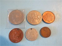 1937-1981 Royalty Tokens Commemorative Coins Lot