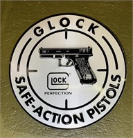Glock Metal Sign, 11” diameter
