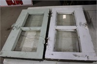 2 Vintage Window Frams, 12x21.5