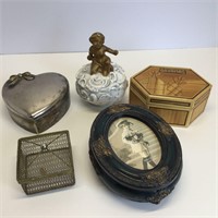Group of 5 Trinket Boxes