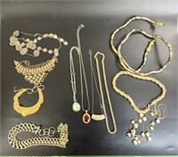 GOLD COLOURED COSTUME JEWELLERY