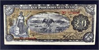 1914 $20 Pesos Gobierno Provisional De Mexico Note