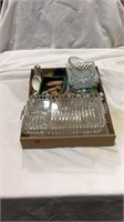 Serving trays, candy dishes, Knick knacks
