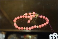 Coral Bracelet & Earrings
