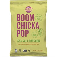 BOOMCHICKAPOP Sea Salt Popcorn, 4.8 oz Bag, 12 pk