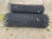Black Chain Link Fence Rolls(2)