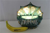 Mid-Century Ceramic Seashell Boudoir Lamp
