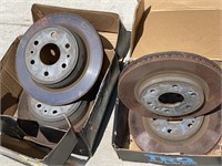 E1)Set of 4 used Brake Rotors (Front & Back) for a