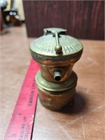 Antique Miner's Brass Head Lamp - Incomplete