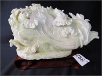 Carved Chinese Cabbage Soap Stone