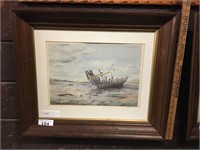 SIGNED, NUMBERED LOCAL VIOLA MCBRIDE WATERCOLOR