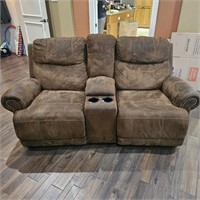 Wanek Furniture Reclining Love Seat & Console