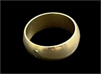 14k Thick Gold Band