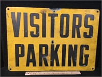 Visitors Parking Metal Sign