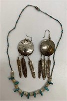 Southwestern Style Earrings & Necklace