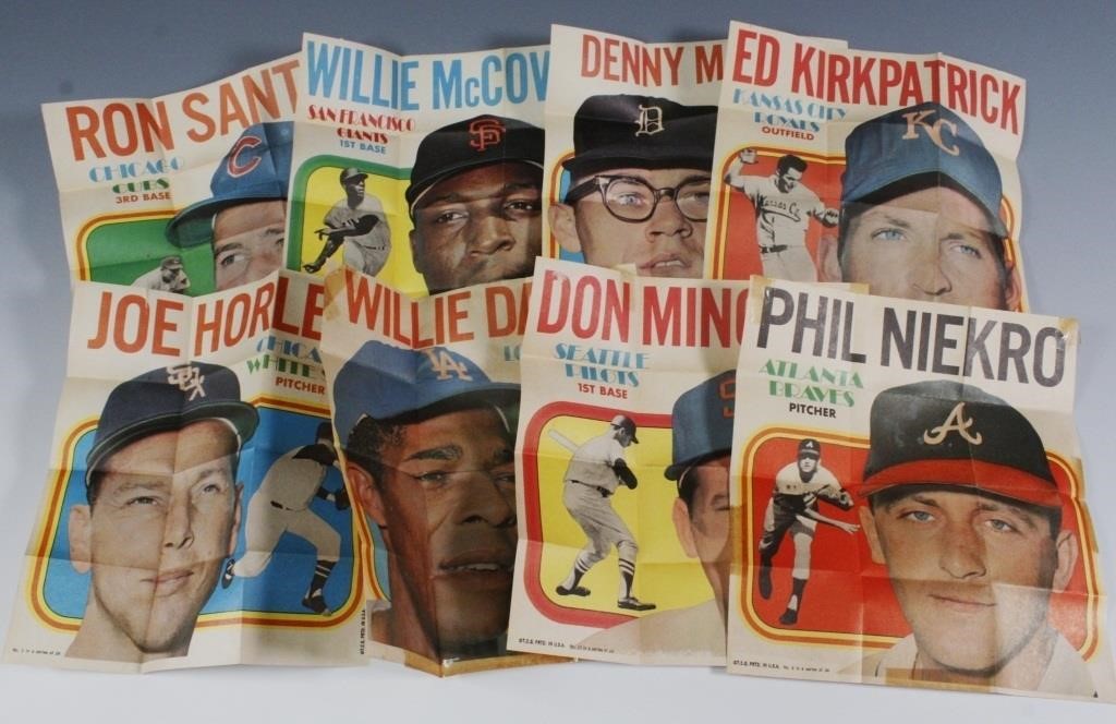 1970s Topps Baseball Poster Inserts 8 out of 24,