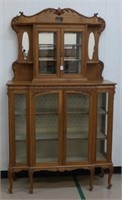 Early 1900s Cherry China Cabinet