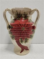 Large Handled Ceramic Like Vase
